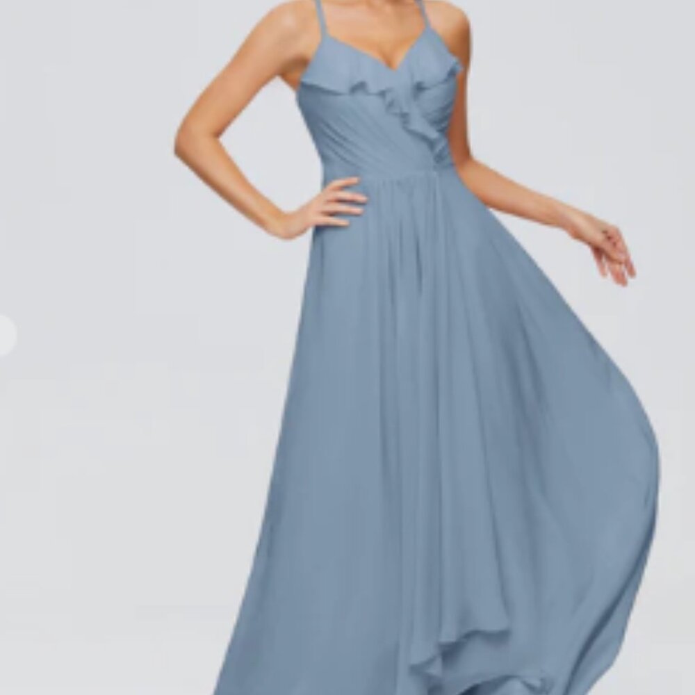 Apricot Lane Blue Bridesmaid Dress